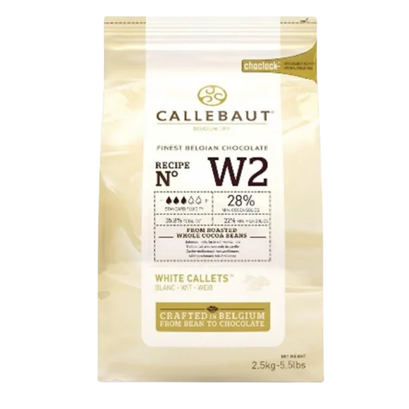 Callebaut Witte Chocolade Callets 25,9% Cacaoboter, zak 2,5 kg